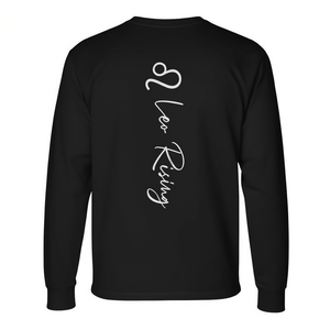Camiseta de manga larga con diseño del zodiaco Leo Rising Astrology estilo bohemio - Product Image 2