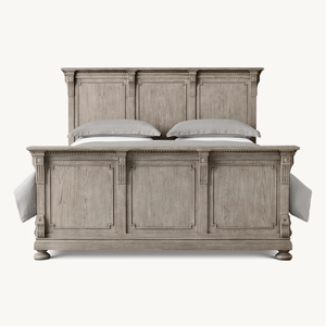 Cama de Lujo de Diseño Clásico Sassanid de Mediados de Siglo, Madera de Roble Antiguo ST.James con Cabecera - Product Image 3