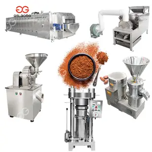 Gelgoog Cocoa Beans Spread Processing Machines Cacao Productions Lines For Making Cocoa Beans Into Powder