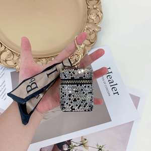 Estuche para Airpods con Pedrería Brillante, Mini Bolsa para Auriculares, Llavero para Coche, Cartera, Colgante, Llavero para Niña, Bolsa para Lápiz Labial - Product Image 5