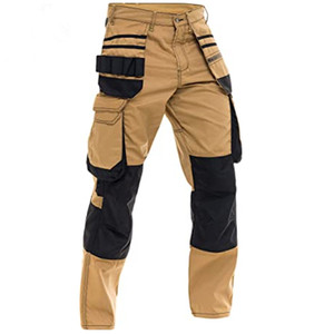 Pantalones <span class=keywords><strong>Cargo</strong></span> de Trabajo para Hombre con Múltiples Bolsillos Personalizados al por Mayor - Product Image 2