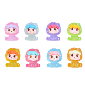Figuras Mini Q de Lanshuo, Muñecos de Resina Plástica que Brillan en la Oscuridad, para Manualidades Infantiles, Decoraciones DIY, 8-13 Años, Primavera 2026 - Product Image 5