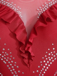 Traje de Patinaje Artístico para Mujer, Leotardo con Falda, Mono de una Pieza, Disfraz para Gimnasia, Danza Latina, Danza Lírica y Contemporánea - Product Image 4