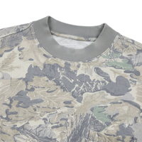Sweat-shirt à col rond pour homme SHANGWANG, personnalisé, de haute qualité, à manches longues, avec sublimation camouflage