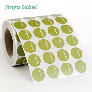 Tùy chỉnh in cuộn nhựa không thấm nước giấy nhãn trái cây màu vòng tròn logo nhãn dán nhãn - Product Image 1