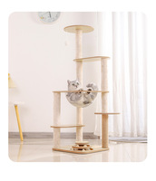 Grand arbre à chat, capsule spatiale pour chat, arbre à chat, griffoir intégré, plateforme de saut pour chat, support pour chat