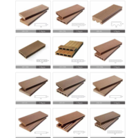 Planche de terrasse en composite WPC avec gaufrage 3D, terrasse en WPC pour extérieur