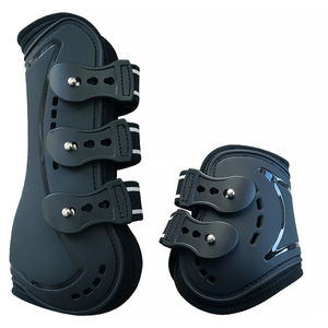 מגן גידים לסוס המשמש להגנה על רגלי הסוס בעת קפיצה מעל מכשולים. מוצר רכיבה על סוסים, ציוד רכיבה BOOT08 - Product Image 4