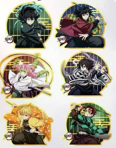 DM Wholesale Demon Anime Slayer Clear Card Part 2 Blind Box Gold Stamping Transparent Acrylic Master Carton Retail Toy Supply - Product Image 5