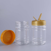 Septembre 100ml 130ml 180ml 250ml Bouteille en plastique PET avec couvercle noir pour thé de cuisine cosmétique Poudre libre pour chili BBQ