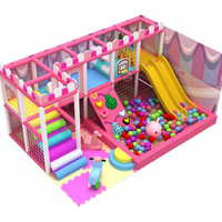 Centre de Jeu pour Maternelle Équipement de Terrain de Jeu Intérieur pour Enfants Jeux Doux d'Intérieur Château Coquin Aire de Jeu pour Enfants
