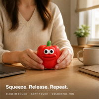 Jouet sensoriel anti-stress Squishy Big Mouth Cube - Soulagement du stress pour enfants et adultes