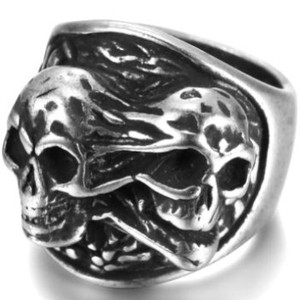 Anillo de Boda Fanke Estilo Nórdico Retro Punk, Acero Inoxidable Oxidado, Regalo para Mujer, Joyería de Moda al por Mayor - Product Image 2