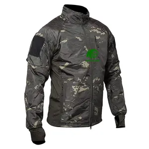 Kango户外战术迷彩防水徒步野营林地迷彩轻质外套夹克