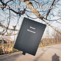 Carnet intelligent réutilisable A5 Rocket Book, imperméable, imprimé, à spirales, avec couverture en PP, idéal pour un cadeau
