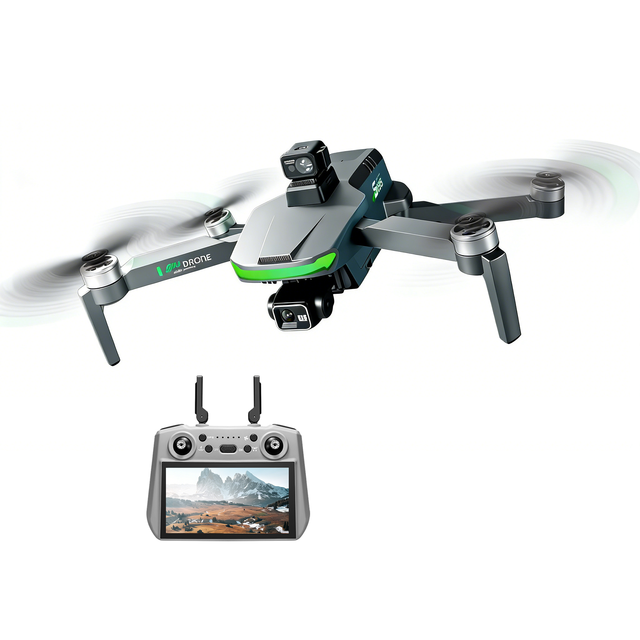New S155 Mini Drone Dual Camera Wide Angle Obstacle Avoidance 6km Remote Control WIFI FPV Remote Foldable Quadcopter Drones