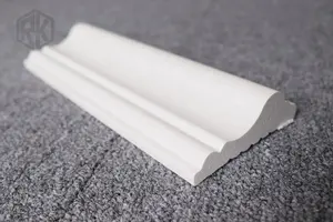 2023 Latest Hard Quality Flexible Wall Decorationindoor PS Skirting Board White