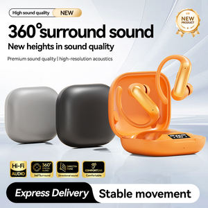 หูฟัง TWS แบบขายส่ง หูฟังไร้สาย บลูทูธเวอร์ชั่น 6.0 หูฟังสเตอริโอไร้สายแท้ สำหรับวิ่ง พร้อมไฟ LED กันน้ำระดับ IPX5 ชุดหูฟัง OWS - Product Image 2