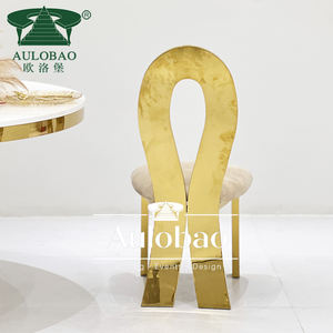 Chaises de salle de banquet de luxe en acier inoxydable pour événements de mariage Vente en gros - Product Image 3