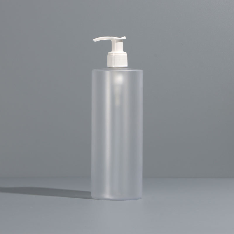 Flacon Transparent Mat H Pompe Blanche