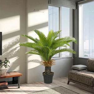 ต้นบอนไซเทียมคุณภาพสูง ขายดี ต้นปาล์มซาโกจำลอง สำหรับตกแต่งภายในและภายนอกบ้าน ห้องนั่งเล่น สวน บ้าน ห้างสรรพสินค้า - Product Image 6