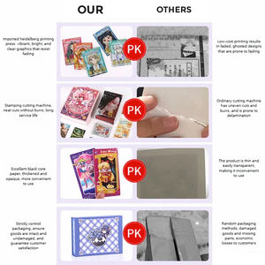 Op maat gemaakte OEM-geprinte hoogwaardige, verfijnde matte gelakte cartoon anime verzamelkaartspel - Product Image 4