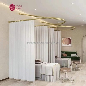 Tenda di Isolamento a U in Ferro Battuto per Salone di Bellezza, Design di Alta Qualità, Vendita Diretta dalla Fabbrica - Product Image 6