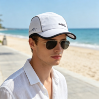 Casquette Trucker 5 Panneaux Brodé Personnalisé à Marque Privée, Performance, Logo Personnalisé, Maille Respirante, Séchage Rapide, Casquette de Baseball d'Extérieur