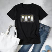 T-shirt Mama en gros, transfert de strass thermocollant personnalisé tendance