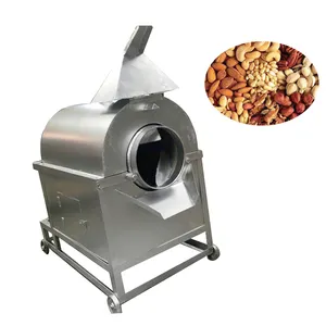 Small Electric Sunflower Seeds Peanut Nuts Roasting Roaster Machine Commercial
