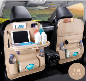 Organizador de almacenamiento para asiento trasero de coche a bajo precio de fábrica con ventana, bolsa de accesorios para Interior de coche multiusos - Product Image 3