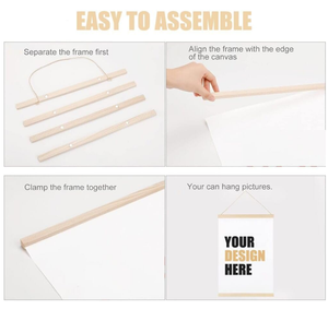 Penyangga Poster Magnetik Kanvas, Bingkai Poster Magnet Kuat, Ukuran Kustom, Cetak Digital, Kantung Putih, Dua Lubang Grommet, Promosi - Product Image 3
