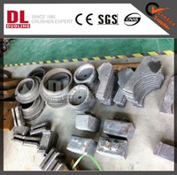 Jeu de pointes de rotor de concasseur VSI en acier à haute teneur en manganèse avec plaques anti-usure, haute résistance à l'usure pour l'exploitation minière, pièces VSI de marque