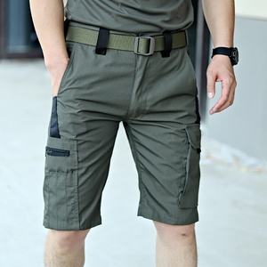 Pantaloncini Cargo Estivi Casual Tattici Impermeabili con Ricamo, Multi-tasca Resistenti all'Usura ed Ecologici per Escursionismo e <span class=keywords><strong>Trekking</strong></span> da Uomo - Product Image 1