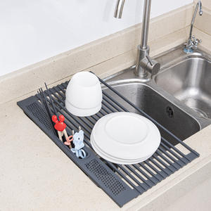 Stendino per piatti da cucina ripiegabile per piatti antiscivolo per bancone cucina - Product Image 4