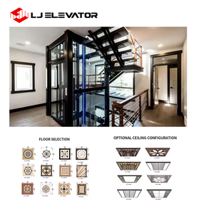 Ascenseur pour maison de cour minimaliste, ultra-mince, intégré, à commande tactile, avec système de liaison complète, sans salle technique supplémentaire. - Product Image 4