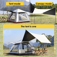Tente de camping trois saisons KS Camouflage pour l'extérieur, ouverture automatique rapide, tente en toile à une chambre