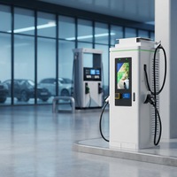 Borne de Recharge DC Ultra-Rapide pour Véhicules Électriques 100KW avec Double Connecteur CCS+CCS – Infrastructeur de Recharge Public