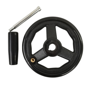 แฮนด์วีลไนลอน Kh-0312 ขอบกลมสามซี่โครง สำหรับงานอุตสาหกรรม - Product Image 3