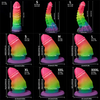 Dildos colorés qui brillent dans le noir, plugs anaux de formes uniques, dildos fluorescents, jouets de masturbation pour adultes pour hommes et femmes
