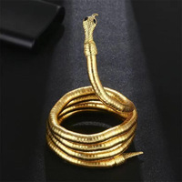 Showfay Punk Or Couleur Serpent Alien Collier pour Femmes Bijoux de Mode