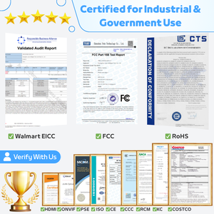 Cámara de Seguridad WiFi Tipo Domo EseeCloud de 4MP para Exteriores, 2 Lentes, 2 Pantallas, Audio Bidireccional, Detección de Movimiento y Visión Nocturna - Product Image 4