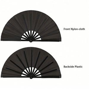 High Quality Custom 35Cm Bamboo Folding Kungfu Clack Portable Painted Hand <b>Fan</b> for Festival and Halloween - Product Image 1