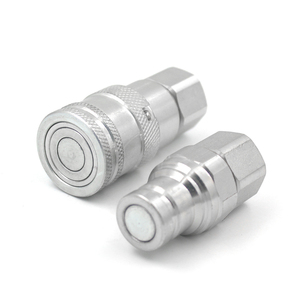 Raccordi a Sgancio Rapido da 3/8 Pollici con Valvola Piatta e Connettore, Estremamente a Basso Sgocciolamento, Adatti per Linee Idrauliche - Product Image 6