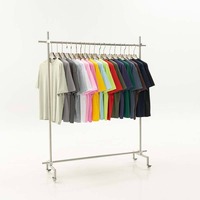 T-shirts personnalisables vintage surdimensionnés pour hommes, imprimés graphiques, sportifs, en tissu épais 300 g/m², avec poche LED