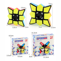 Nouveauté en promotion : Cube magique 1x3x3, jouet de puzzle manuel en plastique, spinner anti-stress et éducatif pour enfants