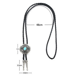 Corbata Bolo Vaquera Occidental Premium con Decoración Metálica Exquisita, Cómoda y Ajustable, Ideal para Trajes de Negocios y Casuales - Product Image 5