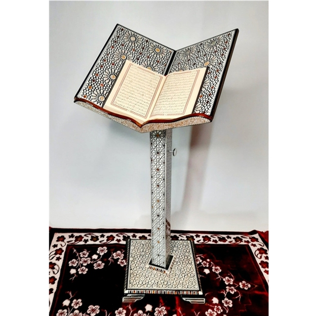 Large Adjustable Reading Table Mother of Pearl Quraan Book Stand Muslim Gift Islamic Quran Holder