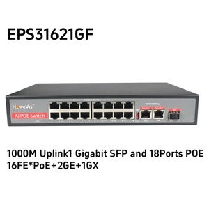 Nhà máy trực tiếp 10/100/1000Mbps chuyển đổi PoE <span class=keywords><strong>Gigabit</strong></span> 4 8 16 <span class=keywords><strong>24</strong></span> 32 Cổng 48V PoE chuyển đổi Ethernet RJ45 Mạng chuyển mạch cho CCTV - Product Image 4