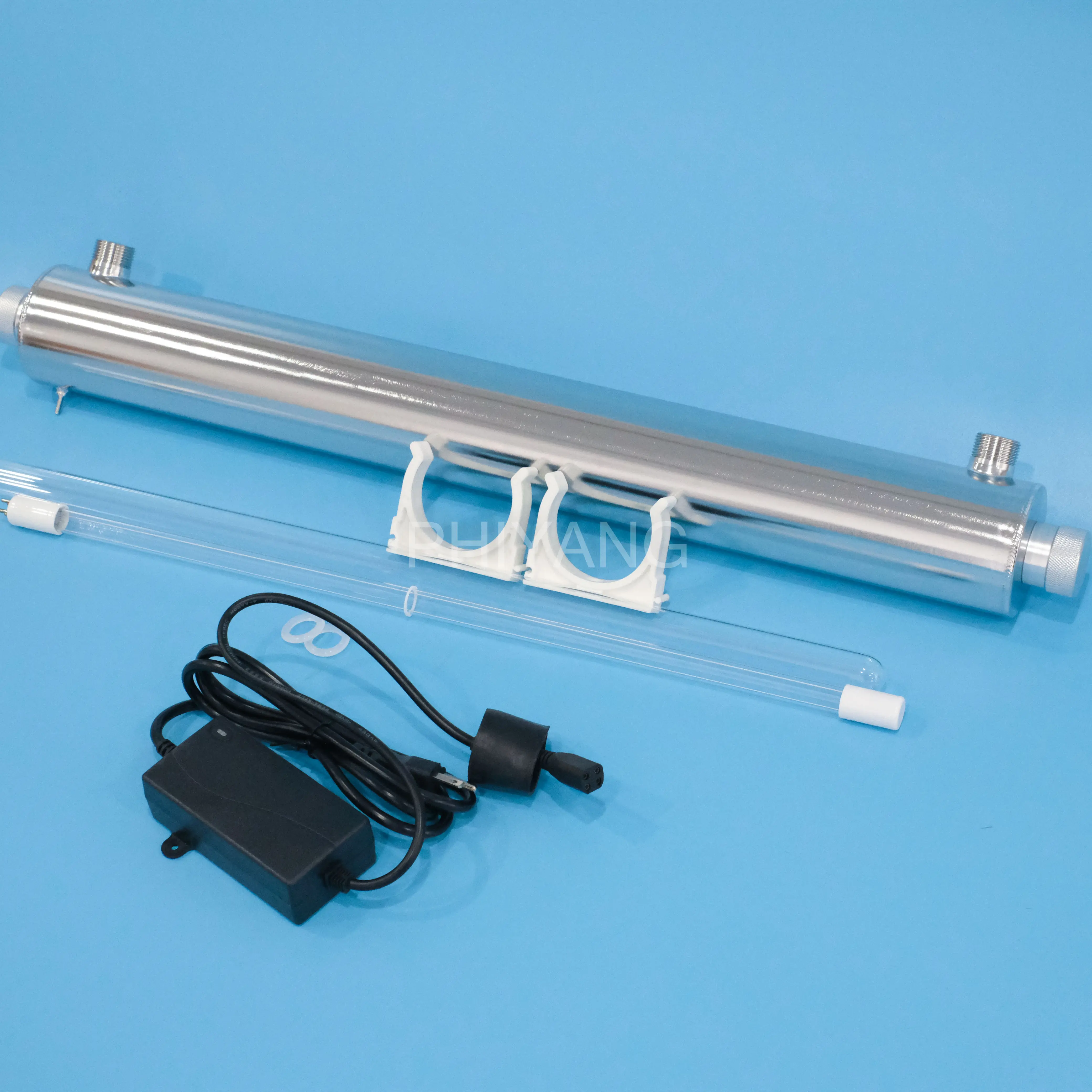 55 W 12 GPM Ultraviolettlicht-Sterilisator Ro-System UV-Lampe steriler Wasserreiniger Filterreinigung für Fischfarm-Aquarium